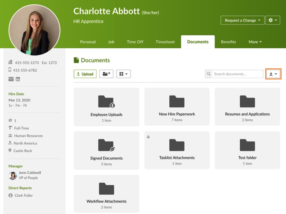 BambooHR document management