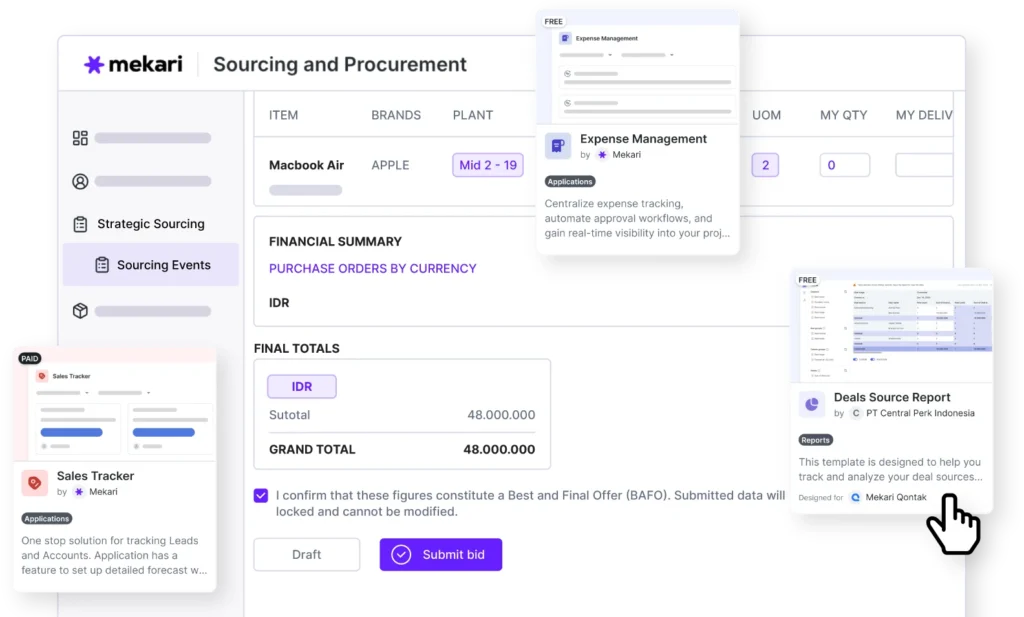mekari officeless e-procurement