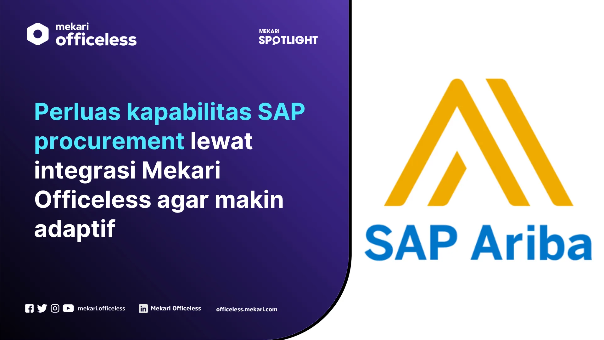 Integrasi dan perluasan kapabilitas SAP Procurement (SAP Ariba)